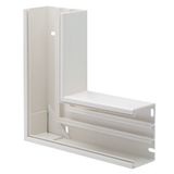 PLASTIC WALL DUTCH FLAT CORNER 100x70 WHITE RAL9010