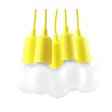 HANGING LAMP DIEGO 5 YELLOW E27 5X60W IP20