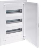 Small distributor,golf,flush,3row,36M,IP40,MS-terminal,PE,white door