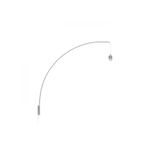 BEND arched wall-mounted base matt nickel 230V LED E27 15W