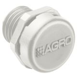 Pressure balance with membrane M12x1.5 synthetic material light grey RAL 7035