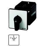 T5B-3-190/Z Reversing switches, T5B, 63 A, rear mounting, 3 contact unit(s), Contacts: 5, 45 °, momentary, With 0 (Off) position, with spring-return from both dir