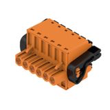 PCB plug-in connector, female plug, 5.08 mm, Number of poles: 6, 180°, PUSH IN with actuator, Clamping range, max. : 3.31 mm², Box