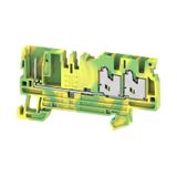 Pluggable terminal, SNAP IN, Green/yellow, 2.5 mm², Number of connecti