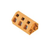 Printed circuit board terminals, 7.50 mm, Number of poles: 12, 135°, Solder pin length (l): 3.5 mm, tinned, orange, Tension-clamp connection, Clamping range, max. : 2.5 mm², Box