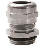 Cable Gland with slats Nickel Plated Brass PG36 Metallic Raw color