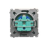 Single fiber optic socket, white