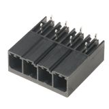 PCB plug-in connector, male header, closed side, THT solder connection, 7.62 mm, Number of poles: 12, 270°, Solder pin length (l): 3.5 mm, tinned, black, Box