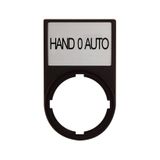 Label Plate with Label : HAND 0 AUTO