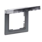 1-GANG PLATE IP44 ALUMINIUM