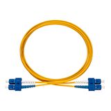 SC-D/SC-D Patch Cable, OS2, yellow, 2m