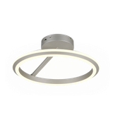 Amador LED ceiling lamp brushed steel