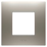 EGO INTERNATIONAL PLATE - IN PAINTED TECHNOPOLYMER - 2 MODULES - STEEL - CHORUSMART