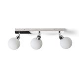 BOLLY III surface mounted opal-colored glass/chrome 230V LED G9 3x3W IP44