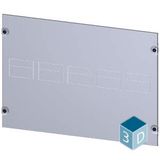 Masking frame 3VM12 (250 A), 3-pole, plug-in design drive: direct, front-mounted rotary operator, RCD: without,