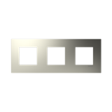 Frame 3-gang / 2+2+2-modules - Niessen logo - S - Nickel