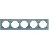 FIVE-GANG FRAME ALUMINIUM