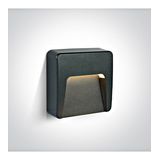 67417/AN/V ANTHRACITE WALL LIGHT 1,5W CCTV DARK LIGHT IP65