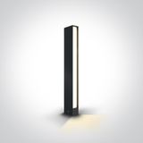 ANTHRACITE BOLLARD 60cm 8W WW IP54 100-240V