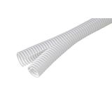 Afsluitbare flexibele buis met sleuf; wit;