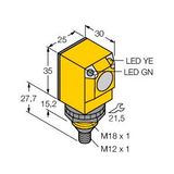 Photoelectric Sensor Diffuse Mode Sensor with Fixed-Field Background Suppression   Q25SP6FF100Q