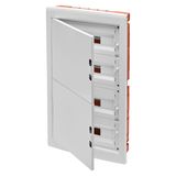 DISTRIBUTION BOARD - PANEL WITH WINDOW AND EXTRACTABLE FRAME - BLANK DOOR - TERMINAL BLOCK N 4X[(3X16)+(17X10)] E 4X[(3X16)+(17X10)] - 72M (18X4) IP40