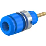 2 mm socket, round plug connection, mounting Ø 8.6 mm, CAT III, blue, 65.9194-23