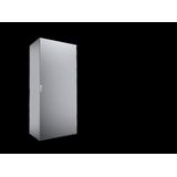 Free-standing enclosure system, 800x1800x500 mm, Stainless Steel, mounting plate