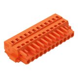 1-conductor female connector CAGE CLAMP® 2.5 mm² orange