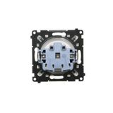 Double socket outlet with earthing and current phase constancy, Silver matt, metalic, 16A
