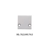 End cap for PC1 without hole, silver color, 1pc