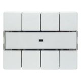 Arsys Light Scene Push Button 4-gang Comfort, Labelling Field Polar Wh