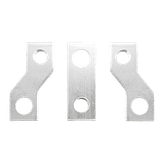 Front connection plate KSHP3/2, offset (3 pcs) 100A for FMC2