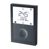 Room thermostats. Outputs modulating (PWM / 3-pos.) or on/off. Fan coil (3-speed / DC fan), universal applications