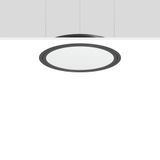TRIONA round, 48 W, 4900 lm, 840, anthracite, DALI Recessed ceiling lu