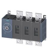 SWITCH-DISCONNECTOR 2000A, FRAME SIZE 5, 3-POLE FRONT OPERATING LEFT COMPLETE ASSEMBLY DIRECT OPERATING MECHANISM GREY