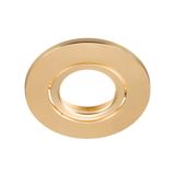 UNIVERSAL DOWNLIGHT cover, for downlight IP20, pivoting, round, gold matt