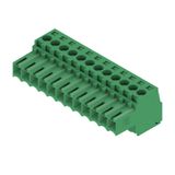 PCB plug-in connector, female plug, 3.50 mm, Number of poles: 12, 180°, Clamping yoke connection, Clamping range, max. : 1.5 mm², Box