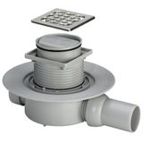 Shower drain DN50 (100x100), horizontal