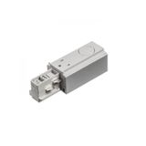 EUTRAC feed-in, polarity left silver grey 230V