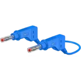 Measuring lead with (4 mm lamella plug, straight) to (4 mm lamella plug, straight), 1.5 m, gray, PVC, 2.5 mm², CAT II, 66.9407-15028