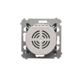 Single TV socket final, satin, metallized