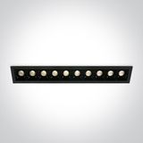BLACK LED 10x2W WW 30deg IP20 700mA DIMMABLE