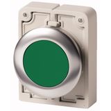 M30I-FDR-G Pushbutton, RMQ-Titan, flat, maintained, green, blank, Front ring stainless steel