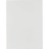 Flush mounted steel sheet door white, for 24MU per row, 2 rows
