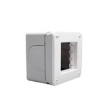 IP40 box - 2 modules - white