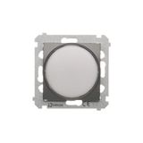 LED light indicator - white light, anthracite, metalic