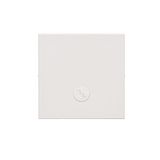 Single button for switches and push buttons, white matt