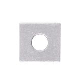 End cap for PW with hole, silver color, 1pc