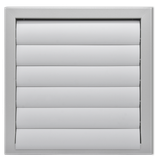 Metal grille with shutters 450x450 grey (fan fi 400)